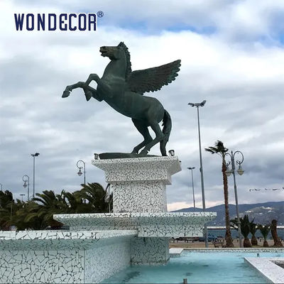 Outdoor metal animal decoration large cast bronze Tianma statue