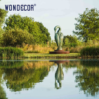 Large Size Outdoor Garden Bronze Isis Abstract Bird Statue