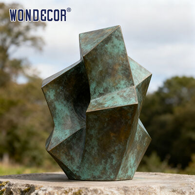 Large Outdoor Modern Metal Decorative Geometric-Shaped Bronze Sculpture for Squares