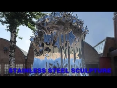 ΑΝΑΡΩΤΙΕΤΑΙ το πετώντας γλυπτό 250cm κυμάτων μετάλλων γλυπτών ανοξείδωτου